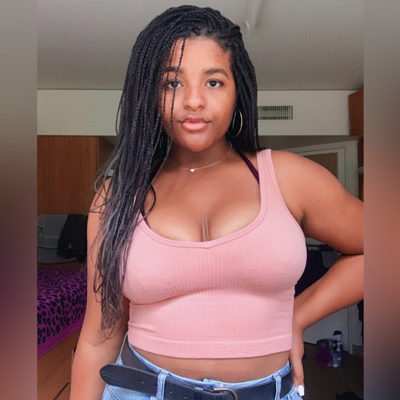 Out From Under Pink Drew Seamless Ribbed Cropped Tank Top - Picture 5 of 5